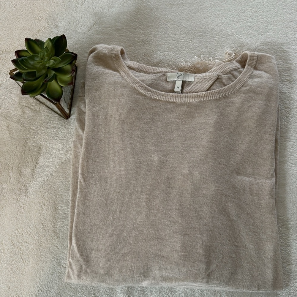 JOIE laced back sweater